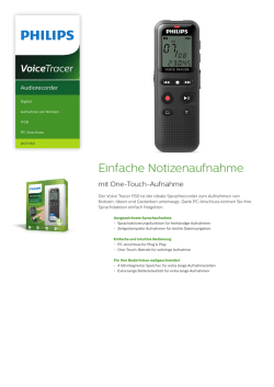 Einfache Notizenaufnahme - Professional Dictation Solutions