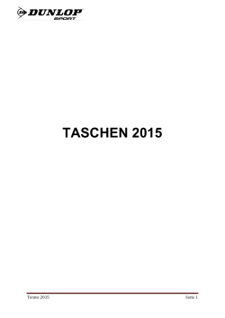 TASCHEN 2015 - TeamDUNLOP.de