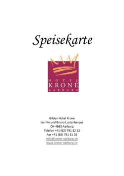 Grosse Karte - Krone Aarburg