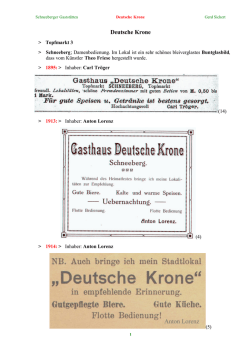 Deutsche Krone - Freundeskreis Stadtarchiv Schneeberg
