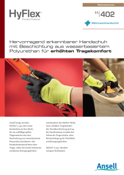 Hervorragend erkennbarer Handschuh mit Beschichtung aus