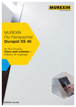 MUREXIN Filz-Feinspachtel Durapid XS 40