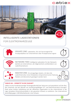 Intelligente Ladestationen f&uuml;r Elektrofahrzeuge