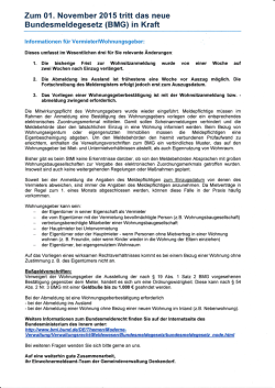 Informationen f&uuml;r Vermieter/Wohnungsgeber