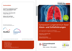 Symposium Lungenzentrum Basel Atem
