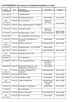 Gottesdienstplan 2016 als PDF