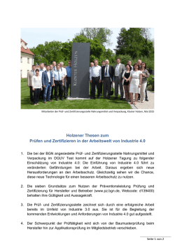 Holzener Thesen zum Pr&uuml;fen und Zertifizieren in der Arbeitswelt von