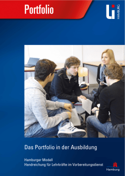 Das Portfolio in der Ausbildung - Landesinstitut f&uuml;r Lehrerbildung