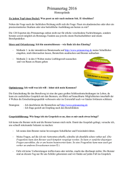 Handout f&uuml;r Sch&uuml;ler
