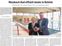 Mombach-Bad offiziell wieder in Betrieb