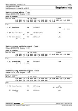 Ergebnisliste erster lLäuerabend 2015 offiziell
