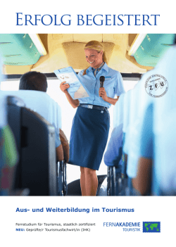 Erfolg begeistert - Fernakademie Touristik