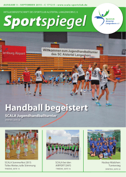 Handball begeistert - SC Alstertal Langenhorn