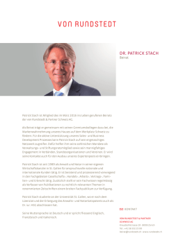 dr. patrick stach