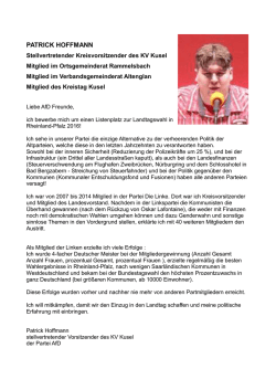 patrick hoffmann - Alternative f&uuml;r Deutschland