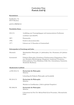 Patrick Zoll (12.April 2016) - Hochschule für Philosophie München