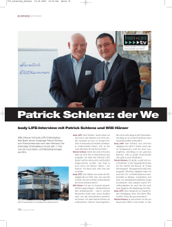Patrick Schlenz: der We