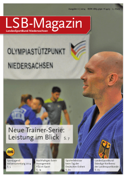 Folge 1 Judo - Landessportbund Niedersachsen