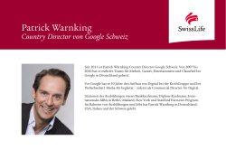 Patrick Warnking - Swiss Life Schweiz