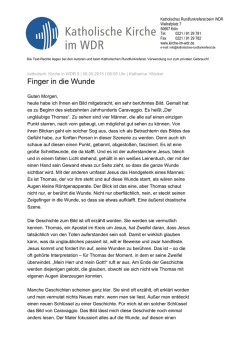 Finger in die Wunde