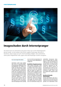 Imageschaden durch Internetpranger