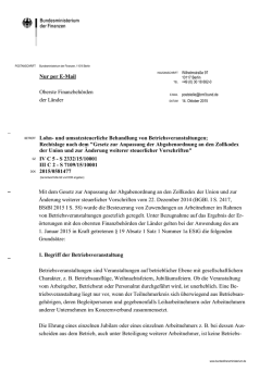 Lohn- und umsatzsteuerliche Behandlung von