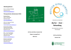 Mutter &ndash; Kind &ndash; Behandlung - LKH Graz S&uuml;d-West