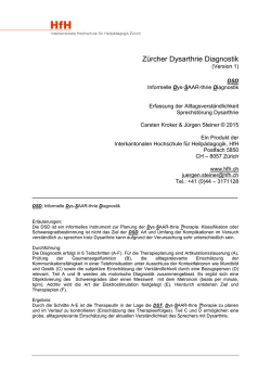 DSD Dys-Saar-thrie Diagnostik, 10.2015