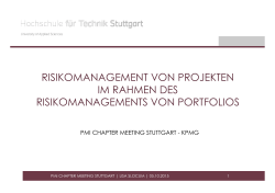 Vortrag Risiko-Portfoliomanagement