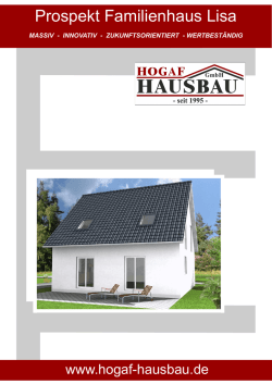 Prospekt Familienhaus Lisa