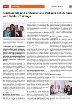 Pressebericht ERFOLG Ausgabe 5, Mai 2015