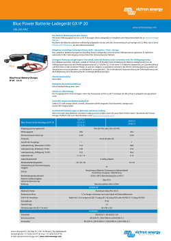 Blue Power Batterie-Ladegerät GX IP 20