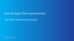 ITSM & MyIT Einf&uuml;hrung bei Global Blue