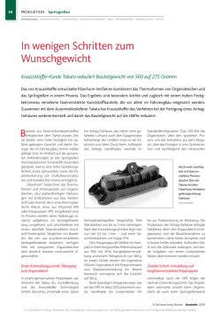 In wenigen Schritten zum Wunschgewicht