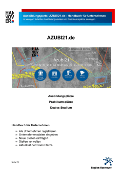 Handbuch für Unternehmen - Wirtschaftsförderung Hannover