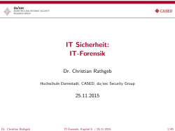 IT-Forensik - da/sec - Hochschule Darmstadt