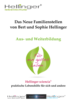 Das Neue Familienstellen von Bert und Sophie Hellinger Aus