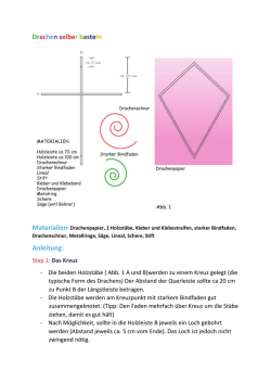 Drachen selber basteln