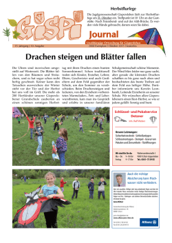Drachen steigen und Bl&auml;tter fallen