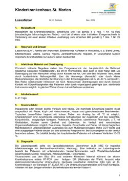 Lassafieber - Kinderkrankenhaus St. Marien Landshut