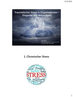 Handout Dr. med. Jan Gysi «Traumatischer Stress in Organisationen