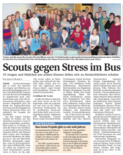 HNA: Scouts gegen Stress im Bus