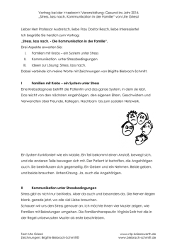 Stress, lass nach - Die Kommunikation in der Familie