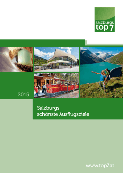 Salzburgs schönste Ausflugsziele www.top7.at 2015