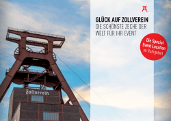 GL&Uuml;CK AUF ZOLLVEREIN DIE SCH&Ouml;NSTE ZECHE DER WELT