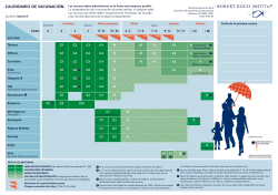 Impfkalender der Ständigen Impfkommission in Spanisch