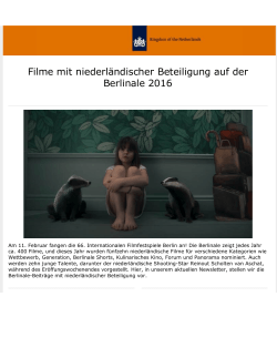 Newsletter Berlinale 2016 - Botschaft des Königreichs der