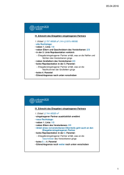 Handout Teil II