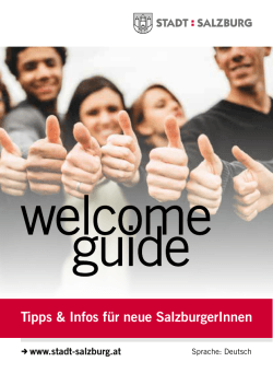 Welcome Guide in Deutsch