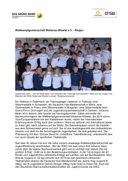 Wettkampfgemeinschaft Weitenau-Wieslet e.V.